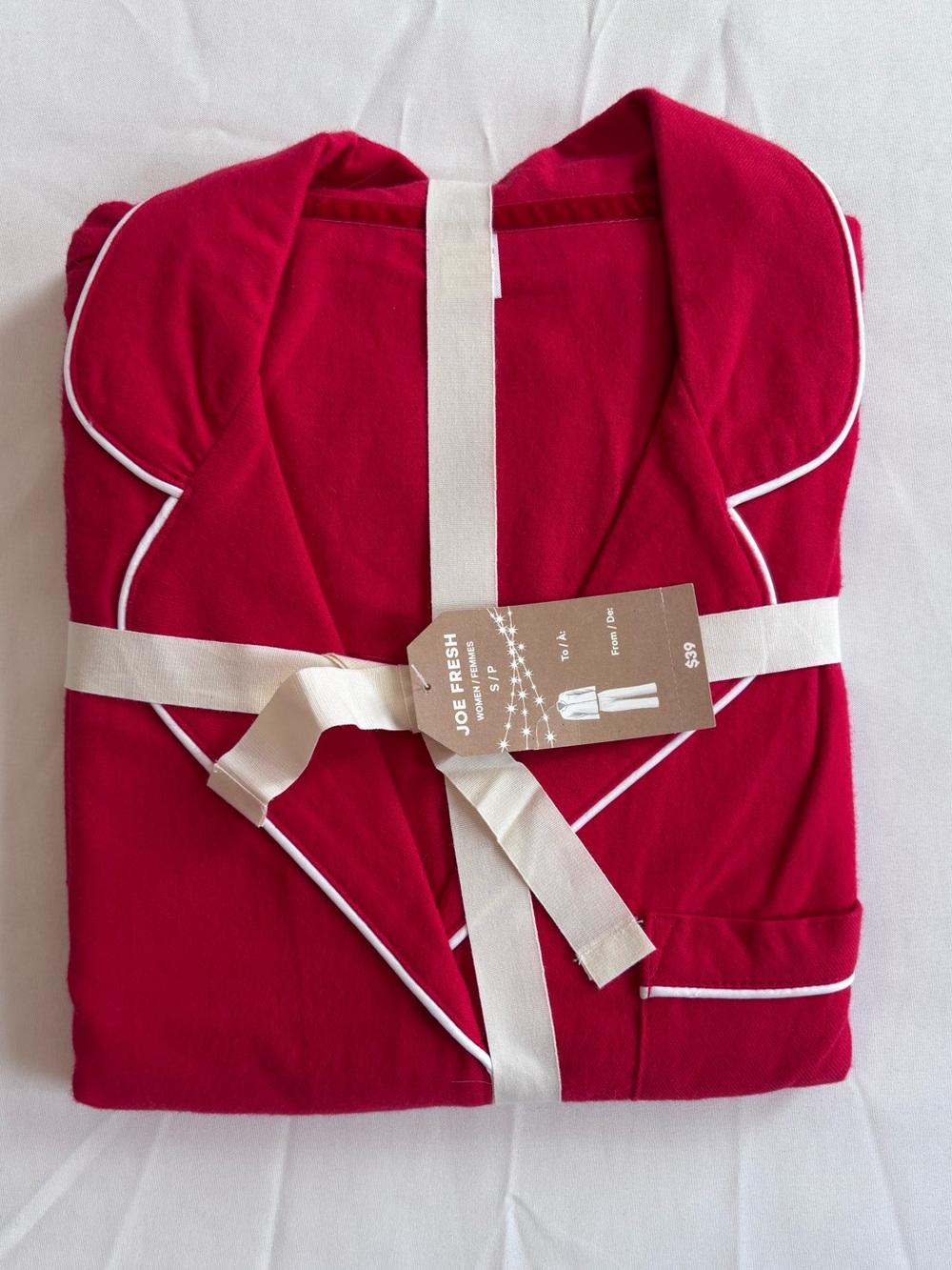 🆕 NWT Joe Fresh | Women’s Fall/Winter Pyjama Set | 100% Cotton | Red | Size: M
